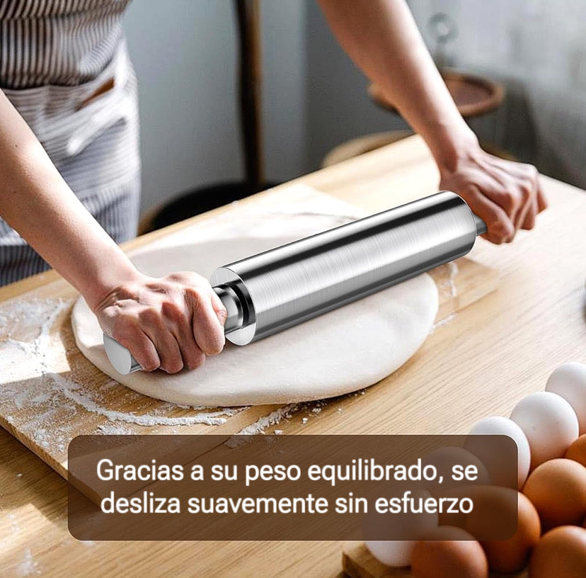Rodillo de Cocina de Acero Inoxidable